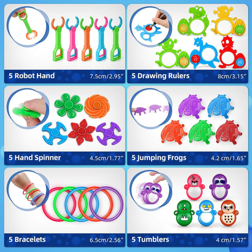 Amy&Benton 400pcs Kids Carnival Prizes, Birthday Party Favor Toys for Classroom