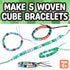 5 6+) Creativity for Kids Woven Cube Bracelets Mini Kit | Make Pixel-Inspired Bracelets with This STEAM Craft for Kids