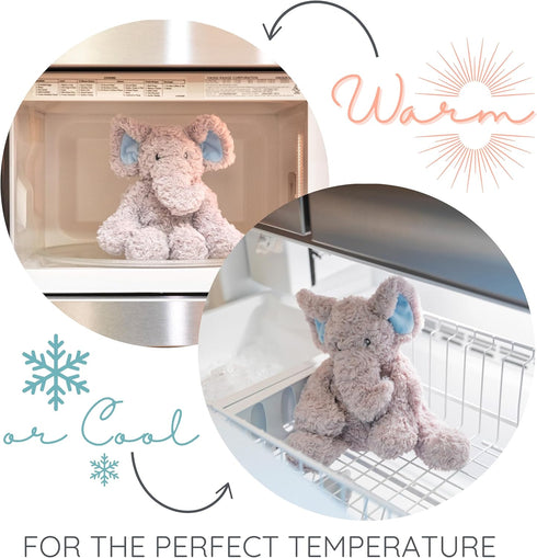 Cozy Princess Pink Unicorn - Microwavable & Weighted Plush Stuffed Animal - Heated Plushie for Warmth - Cute, Soft, Toy