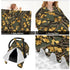 Camouflage Leave Baby Car Seat Canopy and Nursing Cover for Breastfeeding Multi-Use Cover Lightweight Infant Stretchy