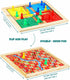 5-in-1 Set 2 Ankit Toys & Games Wooden Board Game Includes Ludo, Snakes & Ladders, Chess, Checkers, and Tic Tac Toe.
