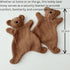 Teddy Bear | Lamb Lovey Comforter Toy for Babies, Cuddly Plush Security Blanket for Newborns, Snuggle Toy 12inch (Brown