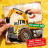 1:12 3, 4, 5, 6, 7 SMILESSKIDDO Excavator Toy - Large Friction Powered Excavator Truck Toy with Lights, Sounds, Toy