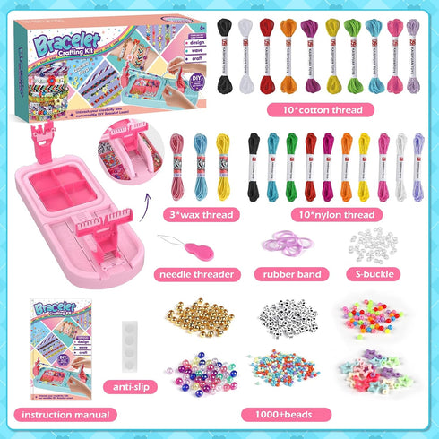 8-12,Friendship 6 7 8 9 10 11 12 IFLOVE Arts and Crafts for Kids Ages Bracelet Making Kit for Girl,DIY Arts and Crafts
