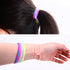 120 Pieces Silicone Jelly Bracelets, Glow Neon 80s Rubber Bracelets, Gel Gummy Elastic Hair Ties, 10 Colors.
