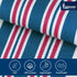 100% 30x40 6-Pack Linteum Textile Supply Hospital Receiving Blankets for Newborns Cotton, in, White w/Teal & Pink