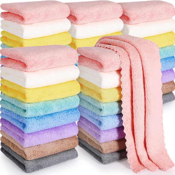 Mixweer 40 Pack Baby Burp Cloths Bulk 20x10 Inch Absorbent Muslin Burp