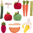 POPOHVER 12 Set 3+ Piece Plush Fruits & Vegetables Kitchen Play - Comes with Realistic Looking Foods -Pretend Play
