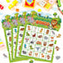 Leezead 24 Animal Bingo Game for Toddler Adults, Players Jungle Safari Animal Bingo Game Cards Birthday Party Bingo