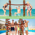Jenaai Inflatable Tiki Limbo Game, Hawaiian Tropical Theme Fun Limbo Stick Limbo Pole for Tiki Party Decors, Summer