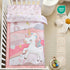 3-Piece Set Set Crib Bedding for Girls - Ultra Soft Baby Bedding Includes Crib Comforter, Sheet & Skirt (Unicorn)