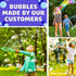 Giant Bubble Wands, Outdoor Toys for Kids with Large Blowing Rings Shapes Set for Big Soap Bubbles