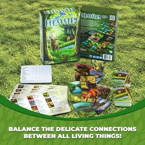 Ecosystem, A Family Card Game about Animals, Habitats, and Biodiversity for Kids 10+ and Adults