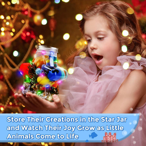 20 3+ Teexpert Magic Water Elf Toy Kit - Aqua Fairy DIY Squishy Maker Craft Kit for Kids, Boys and Girls, Magic Colors