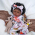 2 17-22 Inch BABESIDE Pcs Reborn Baby Doll Clothes with Headband for Babydolls, Floral Patterns Reborn Baby Doll