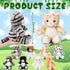 Libima 8 Pcs Cat Stuffed Animals - 8 Inch Plush Kittens for Theme Party Favors, Birthday Gifts & Cute Pet Toys