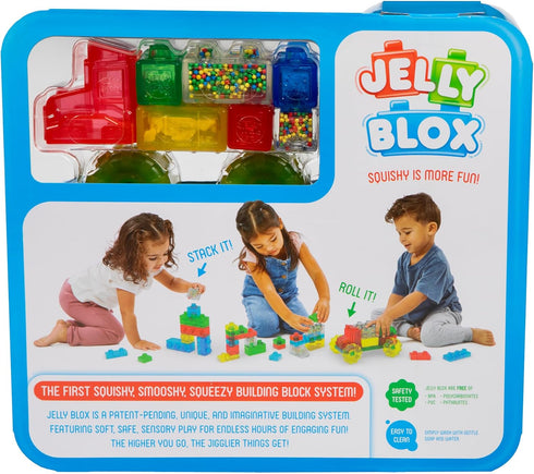 35 2+ Goliath Jelly Blox Vrroom! Truck Kit | Includes Blocks | Toddler & Preschool Building Blocks Kids Can Squeeze