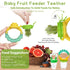 12 Pack 2 1 WAJIAYON Baby Fruit Feeder Pacifier - | Infant Food Feeder Pacifier & Babies Food Dispensing Spoon | Fresh