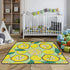 EtherSpher foldablummy 50'' 50''tapete Yellow Lemon Large Non-Slip Baby Playmat for Indoor Outdoor Waterproof Time