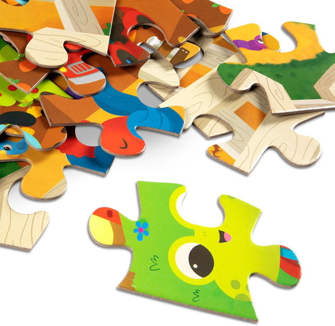 Set Set 3+ Pack 3 B. toys Jigsaw Puzzles Classic with Colorful Designs Educational and Developmental Toys for Years