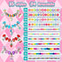 24 Pack 4-8 leitait Bracelet Wands,Charm Bracelet Jewelry Making Kit,Arts Crafts for Kids,Unicorn Party Favors