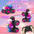 2.4Ghz 360Stunts 3 4 5+ Remote Control Monster Truck, Unicorn Rc Monster Truck Toys Rchargeable Kids Rc Car Vehicles