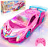 Tqeieu Unicorn RC Car for Girls, Rainbow Glow & Drift Wing Remote Control