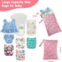 (Chrysanthemum,2 Pack) wegreeco Wet Dry Bag for Baby Swimsuit, Small Wet Dry Bag for Clothes Diaper and Breast Pump
