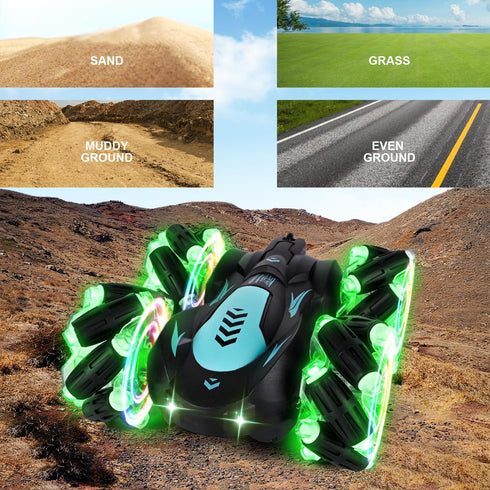 Gesture Sensing RC Stunt Car, 2.4G 4WD Hand Controlled, 360° Flips, Remote Control Car Toy for Boys