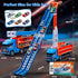 3 4 5 6 6 4-in-1 2 Race Track Truck Toys for Years Old Kids - Carrier Truck Transport Car with Die-Cast Cars Toys