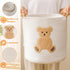 Large Blanket Baskets for Living Room, Teddy Bear Baskets Toy Storage Basket Woven Cotton Rope Basket for Kids, Toys