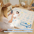 1.3" 50 x50 Thick Playmat for Floor, Monthly Milestone Mat, Padded Support Soft Plush Nursery Mat for Crawling Kick