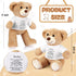 12 Inch Bear Stuffed Animal with 30 Seconds Voice Recorder Module, Soft Plush Bear with Zipper Memorial Gift