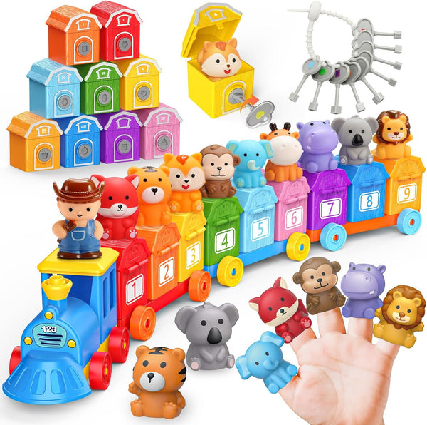 Animal Montessori Learning Toys for 2 3 4 5 Year Old Kids,