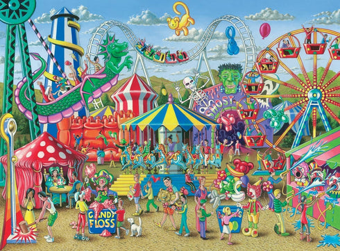 Ravensburger Fun at The Carnival, 300 Piece Jigsaw Puzzle for Kids, Unique Piece Design, Anti-Glare Surface