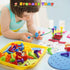 set 73Pcs 3-6 Peg Board Toy DIY Building Stacking Toys for Kids Years Old,STEM Educational Kids Toy for Brain
