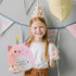 Cat Plush Cute Stuffed Animals - Soft Birthday Gift Cat Plushie Pillow for Kids, Boys, Girls, 8 inch Pink