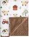 Baby Blanket for Boys Girls, 30x40 Inch Soft Lightweight Minky Dot Blanket