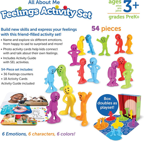 Set Learning Resources All About Me Feelings Activity - Emotional Regulation Tools for Kids, Preschool Classroom Must