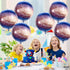 KatchOn Big Galaxy Balloons - 22 Inch Pack of 6, 360 Degree 4D Round Sphere Balloons for Space Themed Party Decorations
