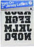 COLORSTAR CS1036-0500 Iron On Jersey Closed Letters, Black, 2In