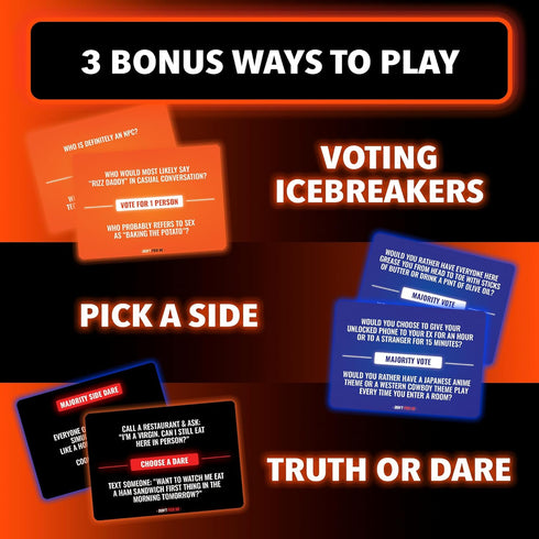 Don't Pick Me - Hilariously Weird Voting Truth or Dare Party Game for Adults - 400 Questions & Challenges