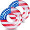 Zhanmai Patriotic Inflatable Pool Float Tube - USA Flag Design Water Swimming Ring for Kids, 36 Inch (2 Pieces)