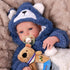 17 Inch 3 BABESIDE Lifelike Reborn Baby Dolls Boy - Handmade Realistic Baby Doll Cloth Soft Body Realistic-Newborn