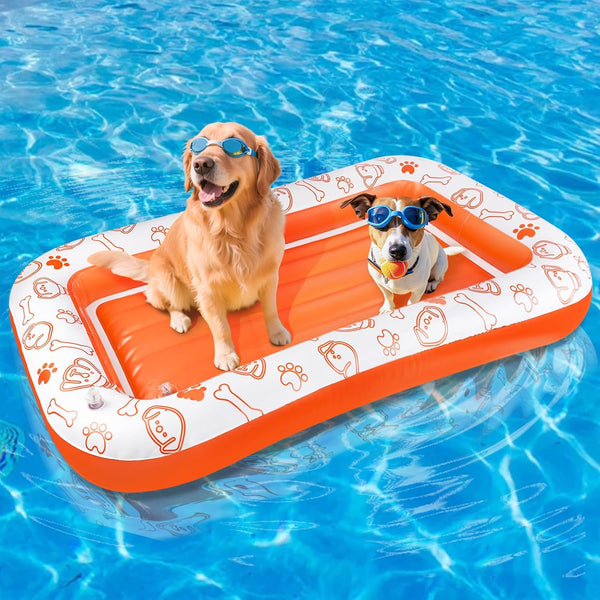 Large Dog Pool Float, 55x35/60x35 Inch Dog Float Raft for Pool Lake