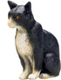 MOJO Cat Sitting Black and White Toy Figure