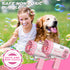 Dolanus Bubble Gun 2 Pack - Bubble Maker Blower Toy for Kids 3-8 Years Old, Indoor Outdoor Birthday Party