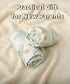 Girls,52x28x8,2 Pack,Neutral SDY Jersey Floral Crib Sheets for Baby Boys and Green Flower Standard Oval/Retangle Crib