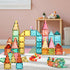 3+ (60 Magnetic Tiles,Magnet Building Blocks Construction Stacking Educational Toy Creative Playboard for Kids Ages