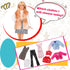 EuTengHao Doll Winter Coat Set for 11.5'' Girl Dolls, Includes Fashion Coat, Jacket, Jeans, and Skirt